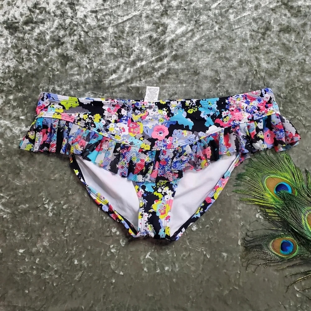 Kenneth Cole Reaction Floral Bikini‎ Bottoms